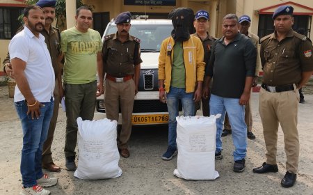 6 लाख के गांजे के साथ एक नशा तस्कर गिरफ्तार! समाचार UP/UK