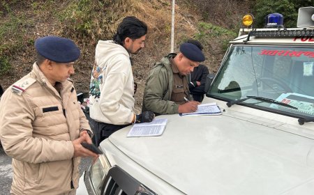 युवकों को स्टंट करना पड़ा भारी, टिहरी पुलिस ने निकाली खुमारी!समाचार UP/UK