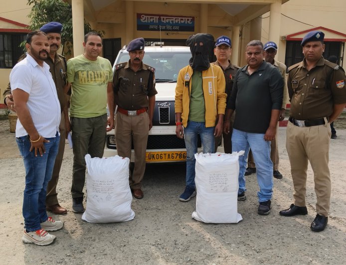 6 लाख के गांजे के साथ एक नशा तस्कर गिरफ्तार! समाचार UP/UK