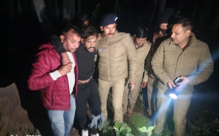 चेकिंग के दौरान पुलिस और बदमाश के बीच मुठभेड़, पैर में लगी गोली  l समाचार UP/UK