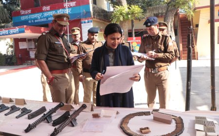 सीओ सिटी जूही मनराल ने किया थाने का निरीक्षण l समाचार UP/UK