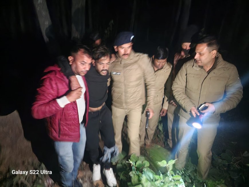 चेकिंग के दौरान पुलिस और बदमाश के बीच मुठभेड़, पैर में लगी गोली l समाचार UP/UK