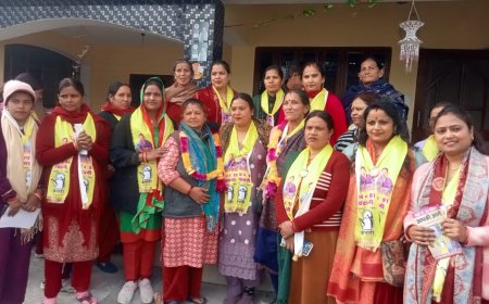 चंद्रबनी वार्ड 91 में निर्दलीय प्रत्याशी राखी ने किया जनसंपर्क l समाचार UP/UK