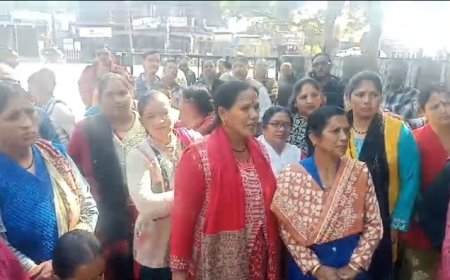 चंद्रबनी में wildlife institute द्वारा बनाई जा रही बाउंड्री का विरोध शुरू ll समाचार UP/UK