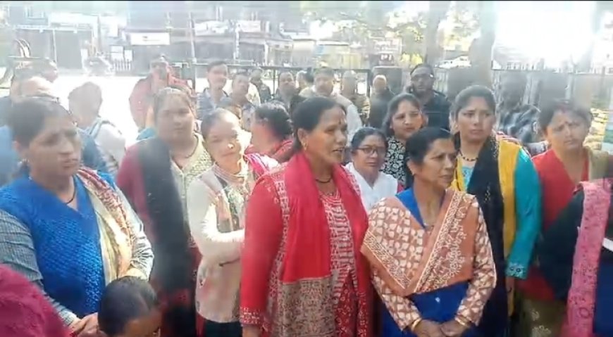 चंद्रबनी में wildlife institute द्वारा बनाई जा रही बाउंड्री का विरोध शुरू ll समाचार UP/UK