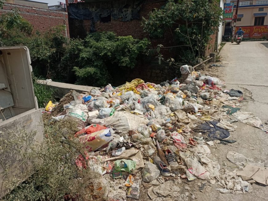 Dehradun : चन्द्रबनी वार्ड 91 मे कूड़े का अंबार, सड़क किनारे पड़े कचरे से लोग परेशान ll समाचार UP/UK