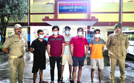 शराब पीकर हुड़दंग करने वाले 5 लड़कों के खिलाफ पुलिस ने की कार्रवाही ll समाचार UP/UK