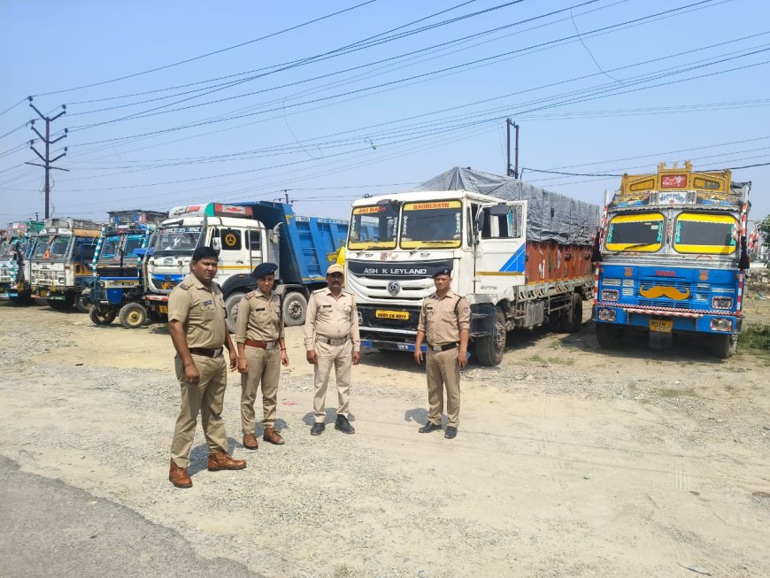 SSP के निर्देश पर अवैध खनन, ओवर स्पीड के खिलाफ पुलिस की बड़ी कार्रवाई ll समाचार UP/UK