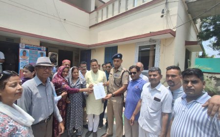 चंद्रबनी में आपराधिक घटनाओं की रोकथाम के लिए पुलिस को दिया ज्ञापन ll समाचार UP/UK