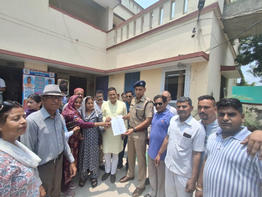 चंद्रबनी में आपराधिक घटनाओं की रोकथाम के लिए पुलिस को दिया ज्ञापन ll समाचार UP/UK